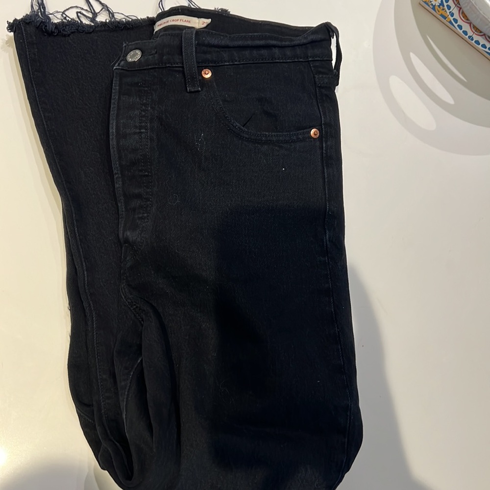 Levis Ribcage Crop flare